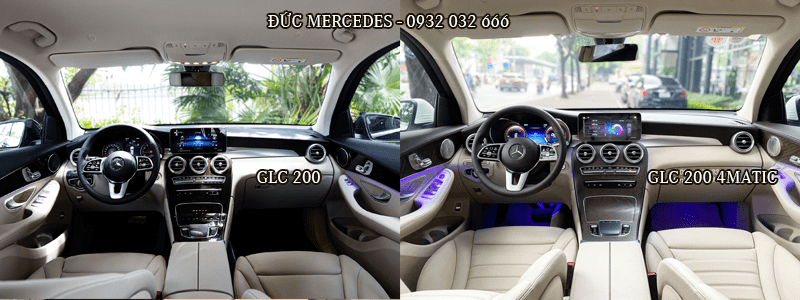 GLC 200 GLC 200 4MATIC So sánh Mercedes GLC 200 và GLC 200 4MATIC 2022. Mua xe nên chọn phiên bản nào?