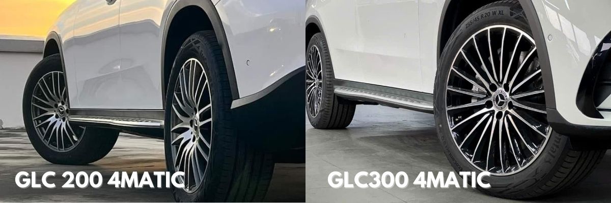 Mam xe Mercedes GLC200 4matic va Mercedes GLC300 4matic So sánh Mercedes GLC200 4matic và Mercedes GLC300 4matic 2024