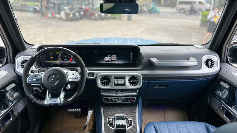 Nội thất G63 (Màu ghế xanh option thêm trên G63 tại Đà Nẵng)
