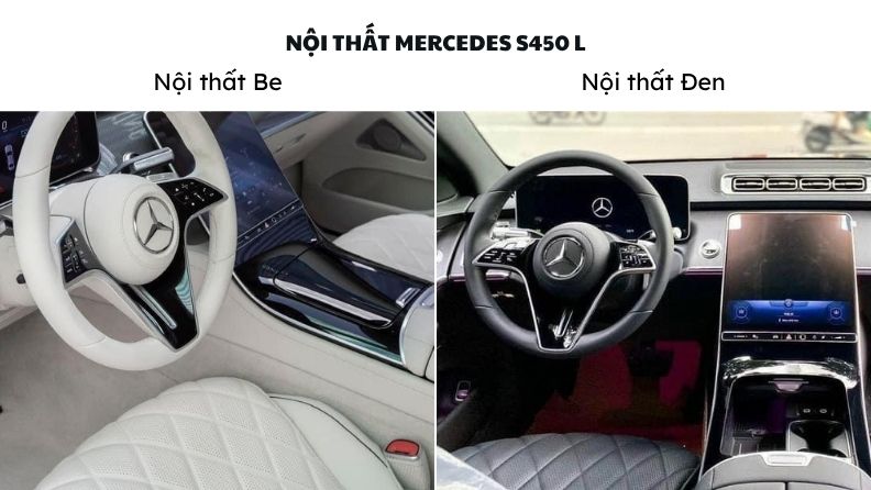 Mau noi that S450 L So Sánh Nội Thất Mercedes S450 và S450 Luxury – Không Gian Chuẩn Hạng Thương Gia