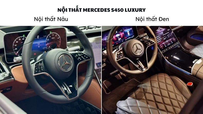 Mau noi that S450 So Sánh Nội Thất Mercedes S450 và S450 Luxury – Không Gian Chuẩn Hạng Thương Gia