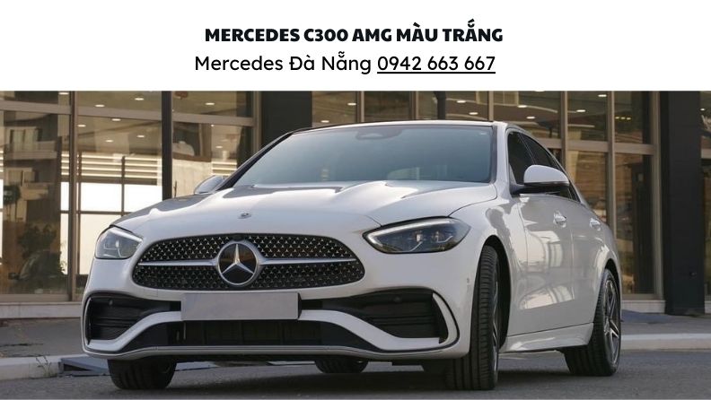 Mercedes C300 mau trang