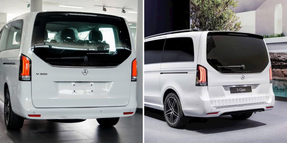 V300 Avantgarde vs V300 AMG duoi xe So sánh V300 Avantgarde và V300 AMG: Chênh 600 Triệu — Chọn Bản Nào?